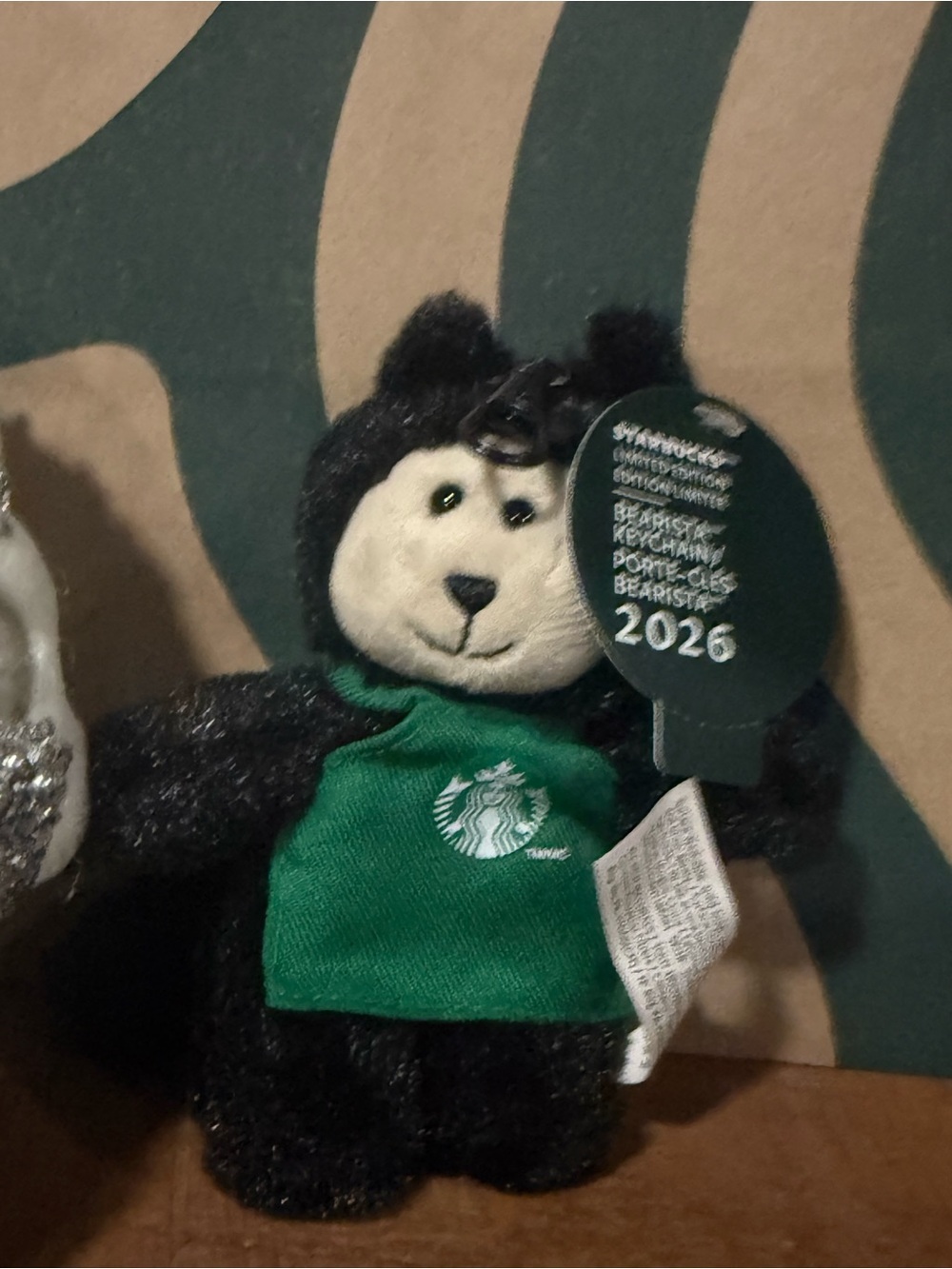 Starbucks Cat Halloween Bearista 2026 Plush Keychain Bag Clip